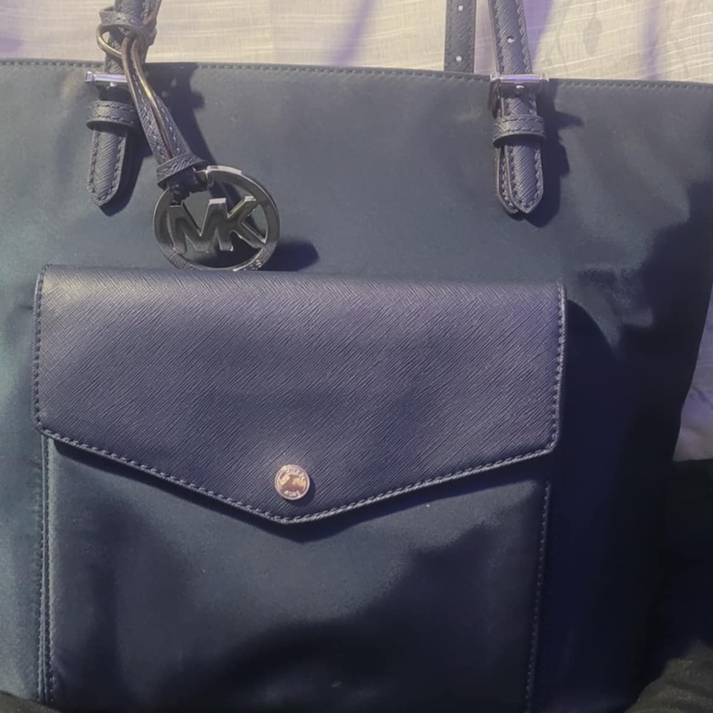 Michael Kors Navy Blue Tote Bag